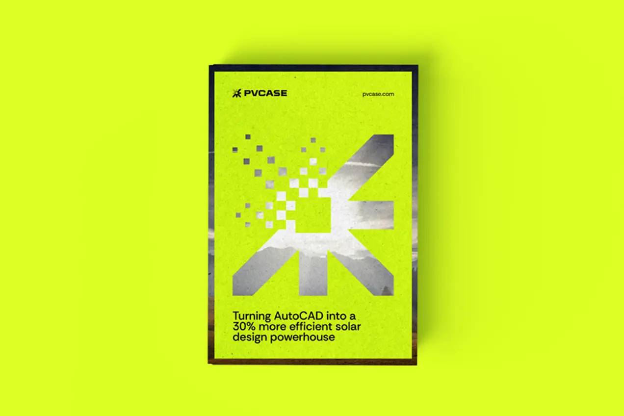 E-book "Turn AutoCAD into a solar design powerhouse" cover image